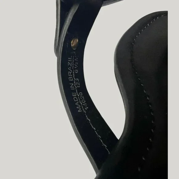 Tory Burch Black Leather Miller Sandals Size 6.5 NWOT - Picture 5 of 5